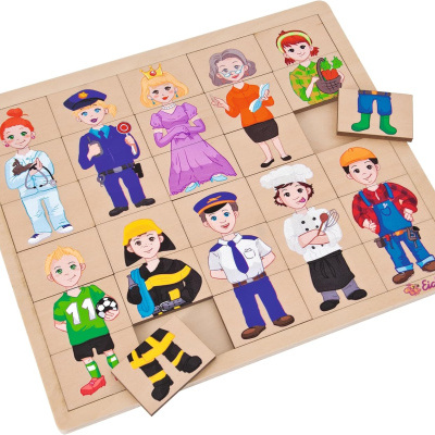 Puzzle Madeira 30 Peças Profissões FSC 5408