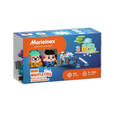 Caixa do brinquedo de blocos Marioinex Mini Waffle City