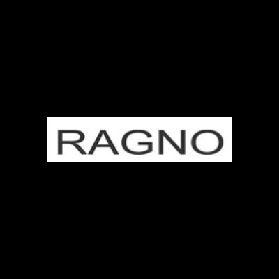 Logótipo RAGNO em preto sobre fundo branco