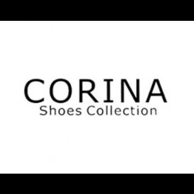 Logotipo CORINA Shoes Collection preto em fundo branco