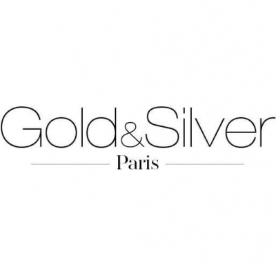 Logótipo Gold&Silver Paris em texto preto