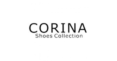 Logotipo CORINA Shoes Collection preto em fundo branco