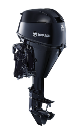 Motor de popa preto Tohatsu 25 HP