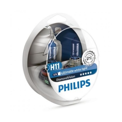 Embalagem com lâmpadas automóveis Philips H11 DiamondVision