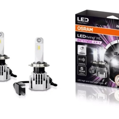 Lâmpadas LED automóveis Osram LEDriving HL INTENSE+ e embalagem