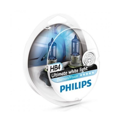Pacote de lâmpadas automotivas HB4 Philips Ultimate white light