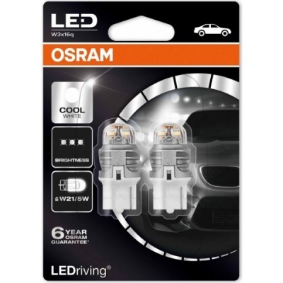 Embalagem LED OSRAM com duas lâmpadas para automóvel, cor branco frio