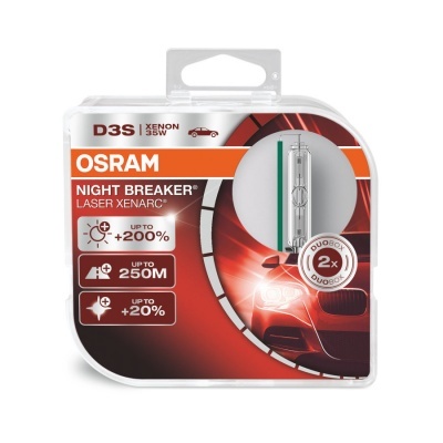 Embalagem de lâmpada automóvel OSRAM NIGHT BREAKER LASER XENARC D3S 35W