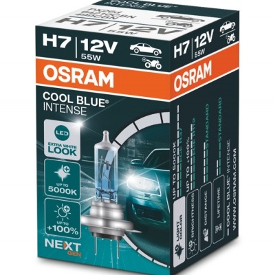 Embalagem de lâmpada automóvel OSRAM COOL BLUE INTENSE H7 12V 55W