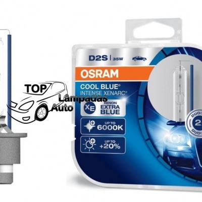 Lâmpada automóvel OSRAM D2S 35W COOL BLUE embalagem azul e branco
