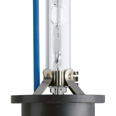 Lâmpada de descarga de alta intensidade com base preta e fio azul