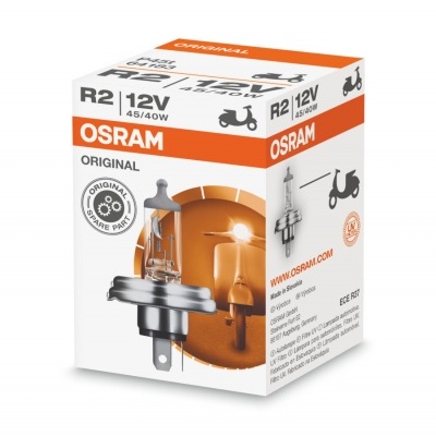 Embalagem lâmpada automotiva OSRAM R2 12V 45/40W