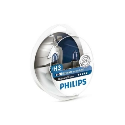 Pacote redondo de lâmpadas automóveis PHILIPS DiamondVision H3