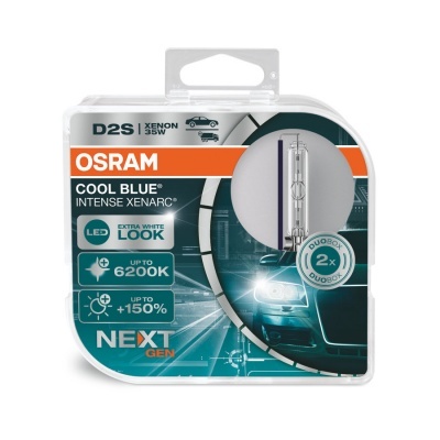 Embala lâmpadas Osram D2S Xenon 35W Cool Blue Intense Xenarc para automóveis
