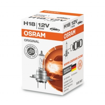 Embalagem da lâmpada automóvel OSRAM H18 12V 65W