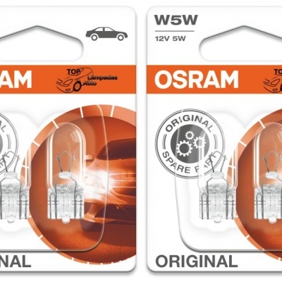 Embalagens de lâmpadas automóveis OSRAM W5W 12V 5W