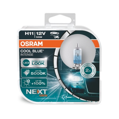 Embalagem de lâmpada automóvel OSRAM COOL BLUE INTENSE H11 12V 55W