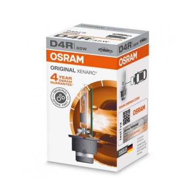 Caixa de lâmpada automóvel Osram Original Xenarc D4R 35W branca e laranja