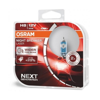Embala de lâmpada automóvel Osram Night Breaker Laser H8