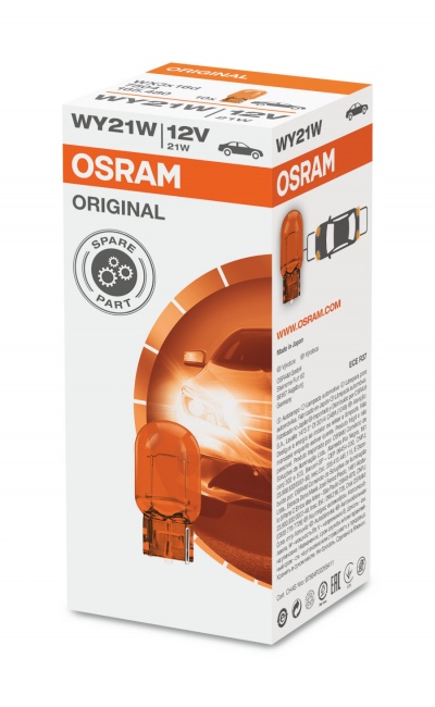 Caixa de lâmpada automóvel OSRAM WY21W 12V 21W