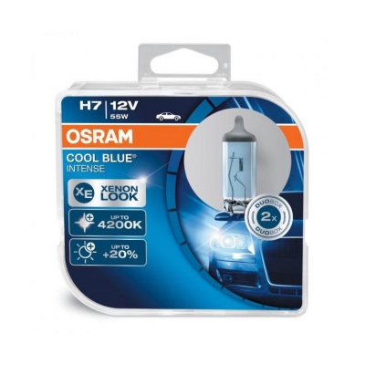 Embalagem de lâmpada automóvel OSRAM COOL BLUE INTENSE H7 12V 55W