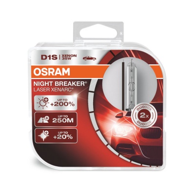 Embalaem plástica com lâmpada automóvel OSRAM Night Breaker Laser Xenarc D1S Xenon 35W