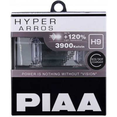 Pack de lâmpadas H9 para automóveis da marca PIAA Hyper Arros