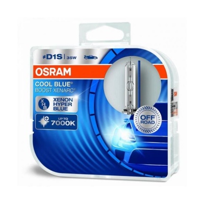 Lâmpada Osram Cool Blue Boost Xenarc D1S 35W para automóveis, embalagem azul e branca