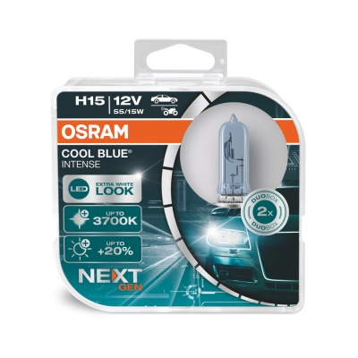 Embalagem de lâmpada automóvel Osram Cool Blue Intense H15 12V 55/15W