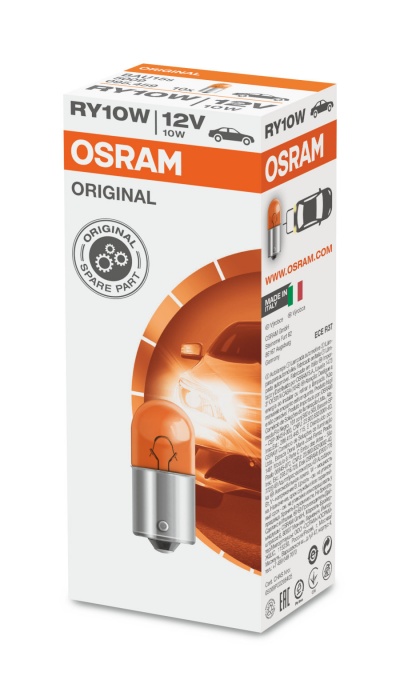 Embalagem de lâmpada automóvel OSRAM Original RY10W 12V 10W