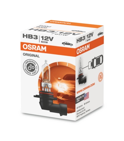 Embalagem de lâmpada automóvel OSRAM HB3 12V 60W