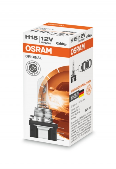 Embalagem de lâmpada automóvel OSRAM H15 12V 15/55W