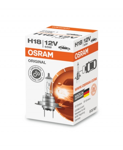 Embalagem da lâmpada automóvel OSRAM H18 12V 65W