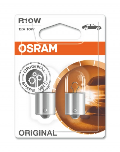 Embalagem OSRAM lâmpadas automóveis R10W 12V 10W