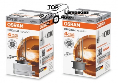Caixas de lâmpadas automotivas OSRAM D1S ORIGINAL XENARC 35W