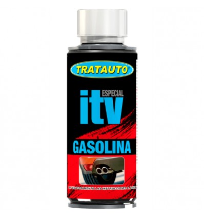ITV GASOLINA TRATAUTO 7468 Frasco preto com rótulo TRATAUTO especial ITV gasolina para carros