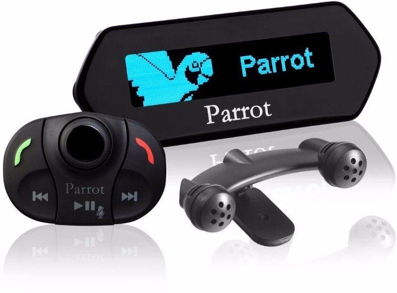 Kit mãos-livres Parrot com auriculares e visor digital negro