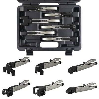 Conjunto de ferramentas metálicas e plásticas para desmontar painéis em caixa preta