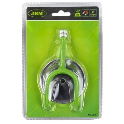 Ferramenta de aço com cabo verde embalada em blister com cartão verde