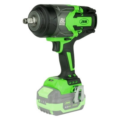 Chave de impacto JBM preto e verde com motor BL
