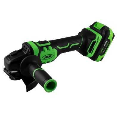 Aparelho elétrico preto e verde com bateria 20V da marca JBM