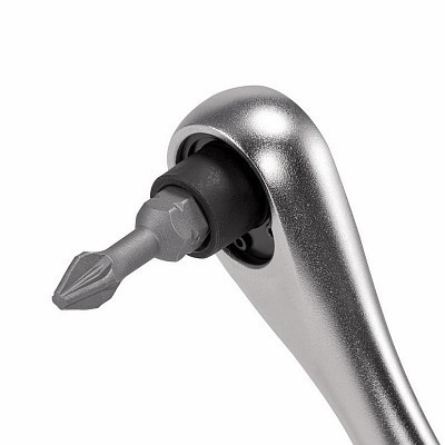 Chave de catraca metálica com ponta de fenda Philips