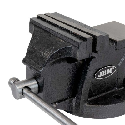 Morsa de bancada preta JBM com alavanca metálica