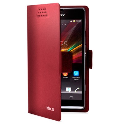 Capa vermelha de smartphone com telefone Sony