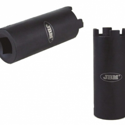 Conjunto de duas chaves de soquete pretas com logotipo JBM