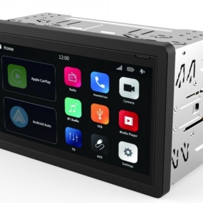 Aparelho multimédia para carro com ecrã tátil colorido