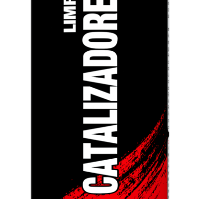 Frasco spray TRATAUTO para limpeza de catalisadores, preto e vermelho, 300 ml