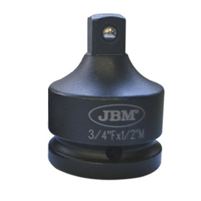 Adaptador preto de metal com gravação branca JBM 3/4