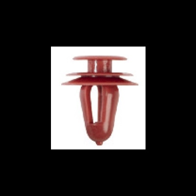 Clipe de fixação plástico vermelho para automóveis