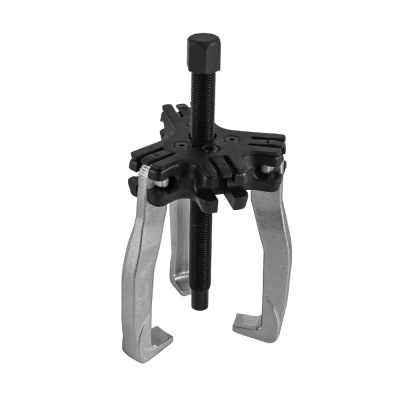 Extrator de rolamentos metálico com três garras e parafuso central preto